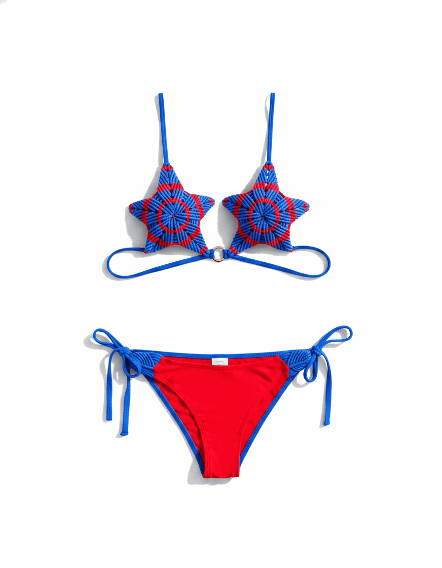 Bikini Estrella · Azul & Coral